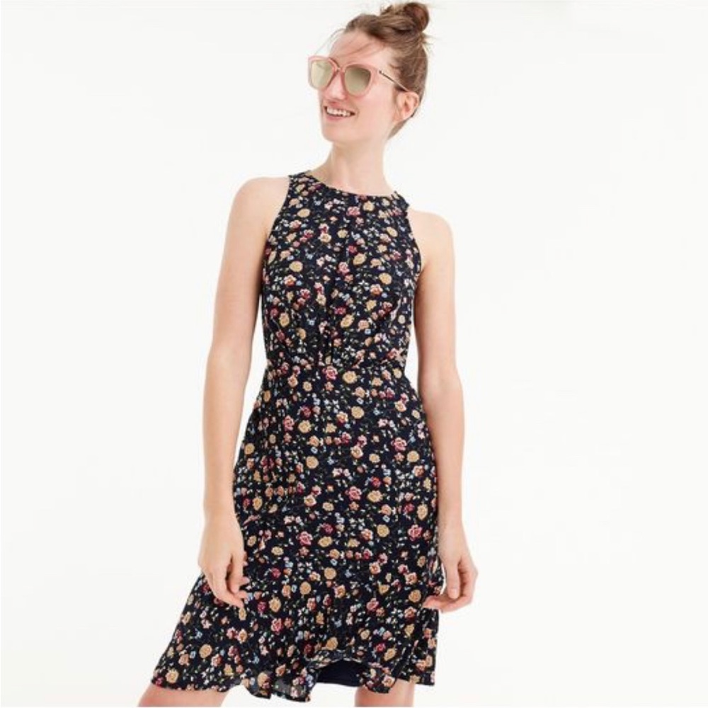 J. Crew Ruched-Waist Vintage Floral Dress 6